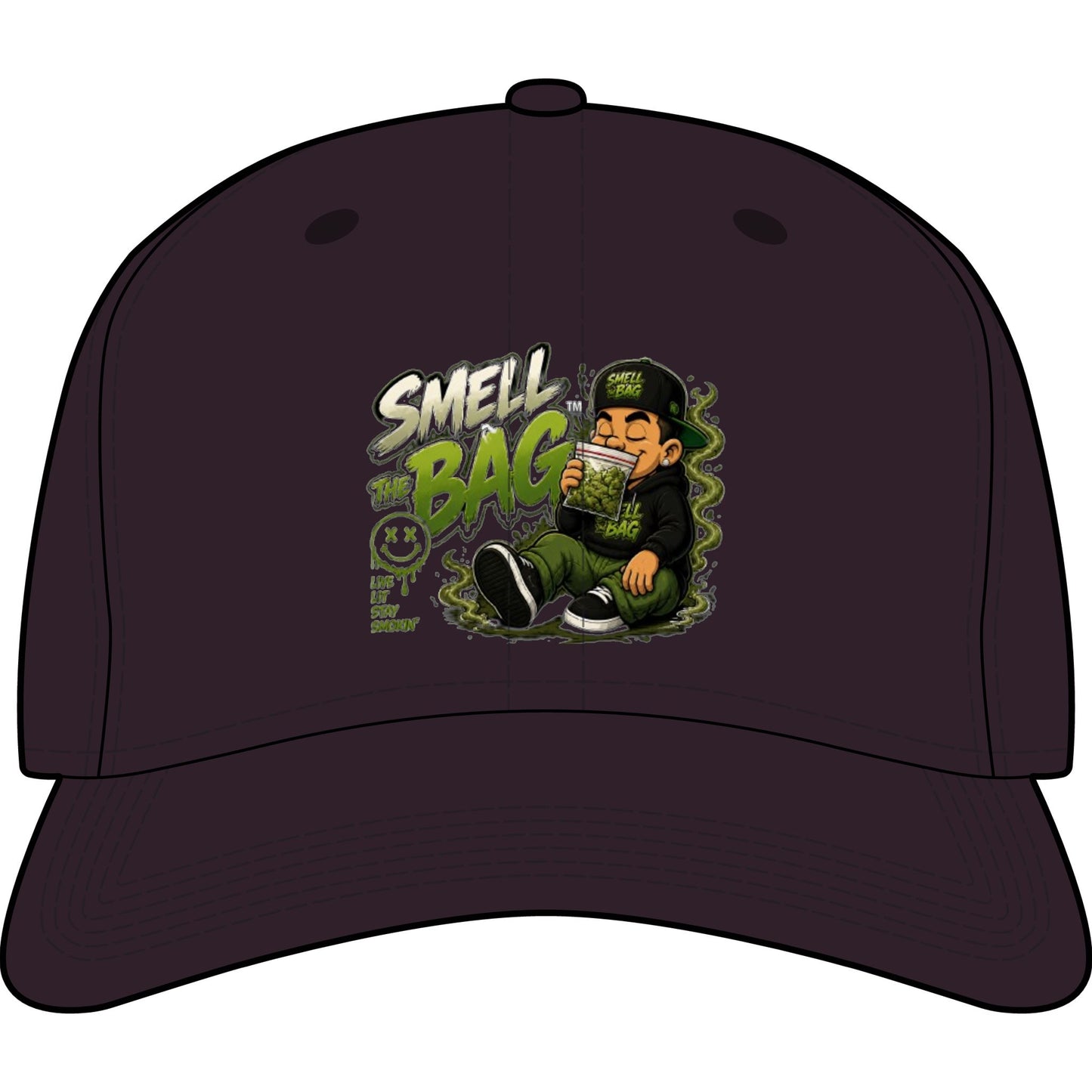 Smell The Bag | Funny Toon Baseball Cap
