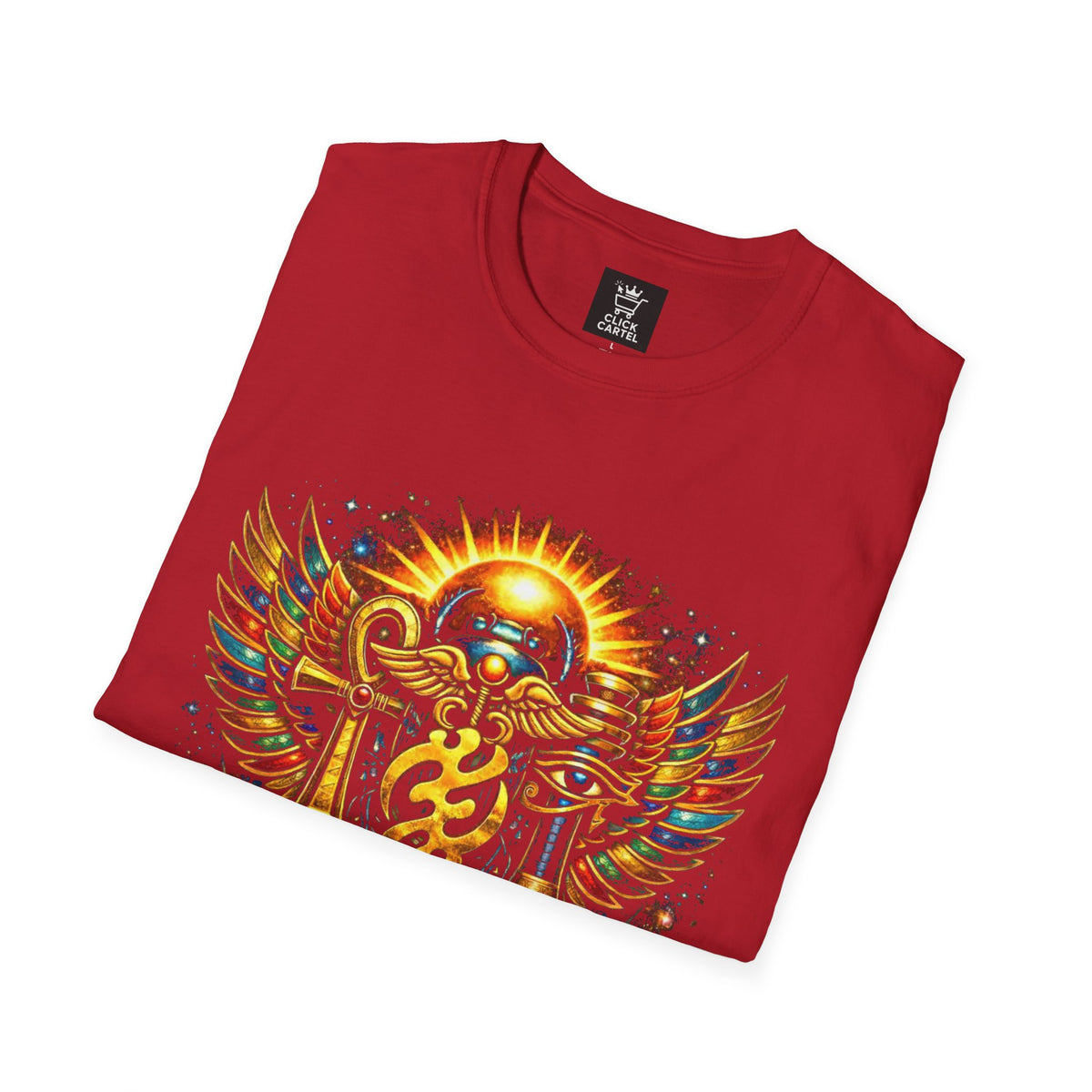 Ankh Anubis Egyptian Sun Winged Symbol T-Shirt