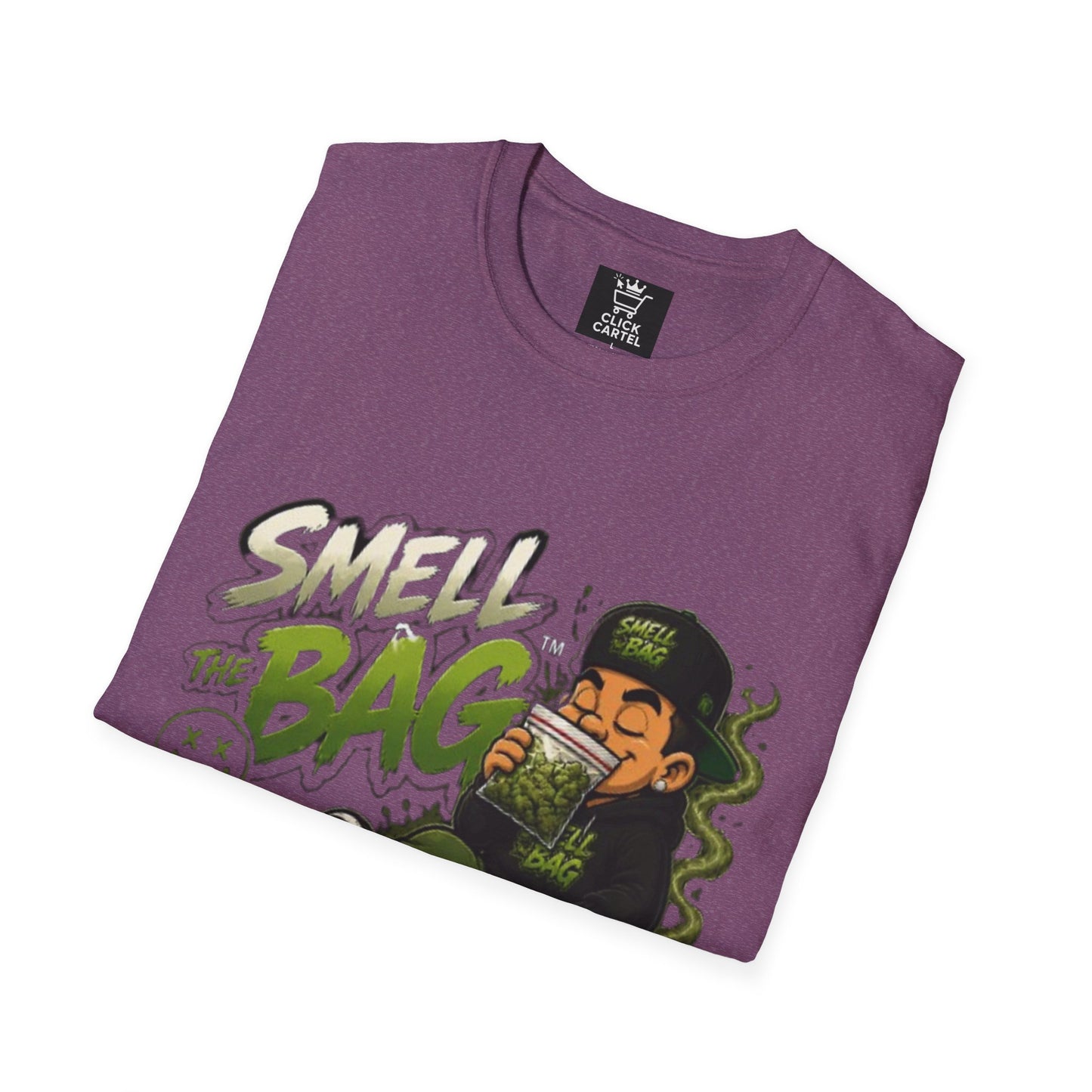 Smell The Bag T-Shirt – Funny Stoner Toon Graphic Tee