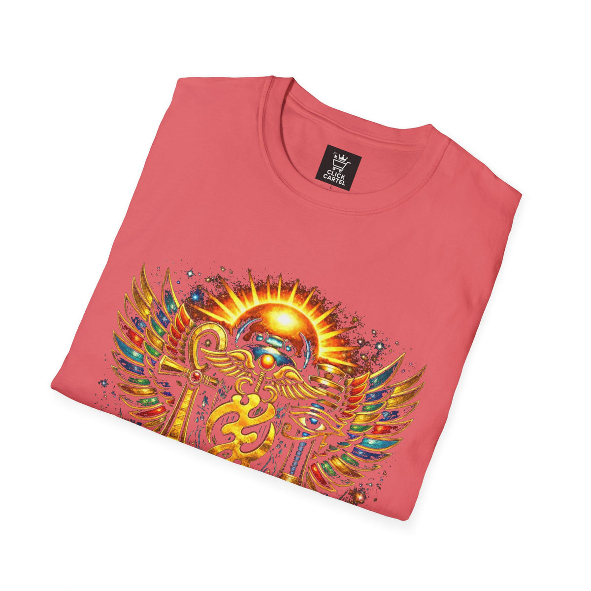 Ankh Anubis Egyptian Sun Winged Symbol T-Shirt