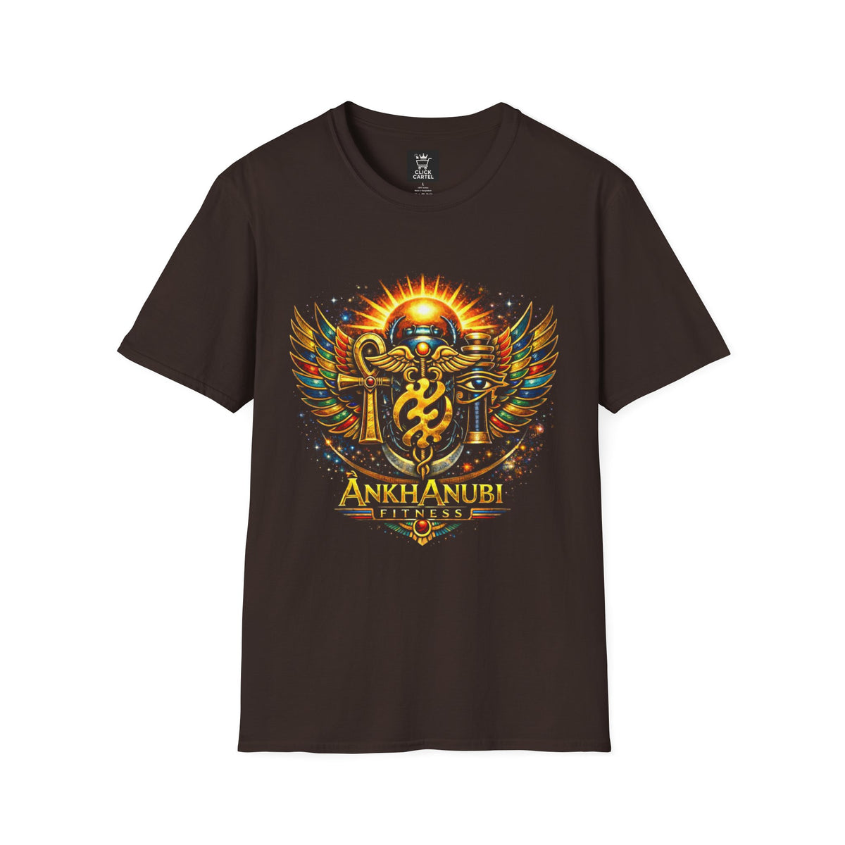 Ankh Anubis Egyptian Sun Winged Symbol T-Shirt