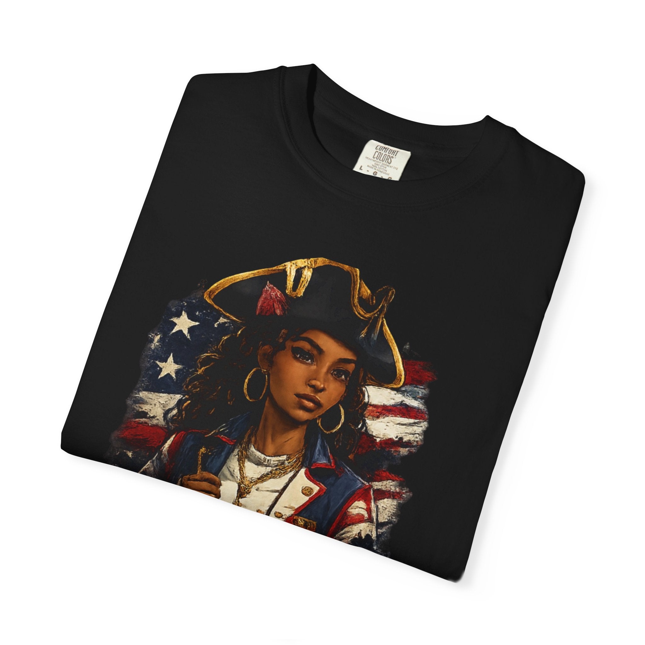 Stars, Stripes & Motion T-Shirt — Patriotic Revolutionary Graphic Tee