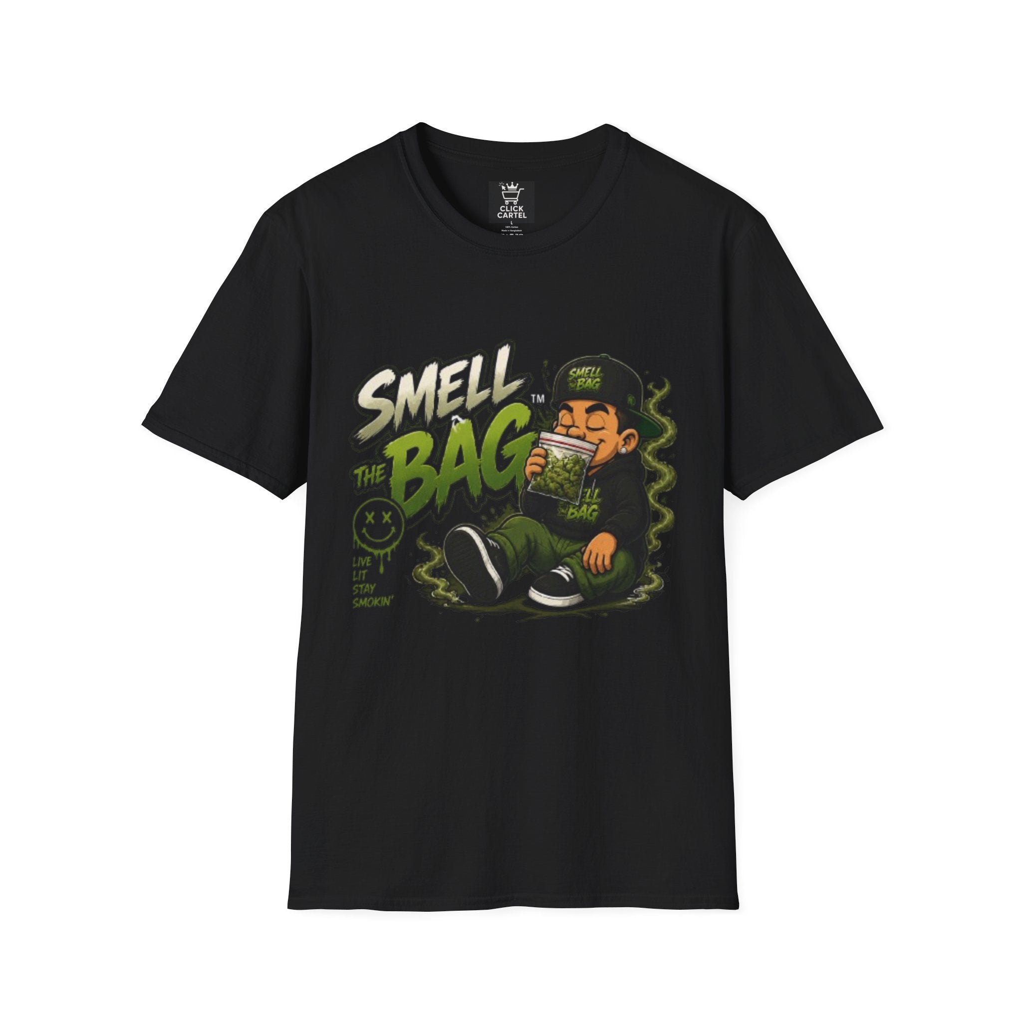 Smell The Bag T-Shirt – Funny Stoner Graphic Tee