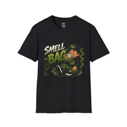 Smell The Bag T-Shirt – Funny Stoner Toon Graphic Tee