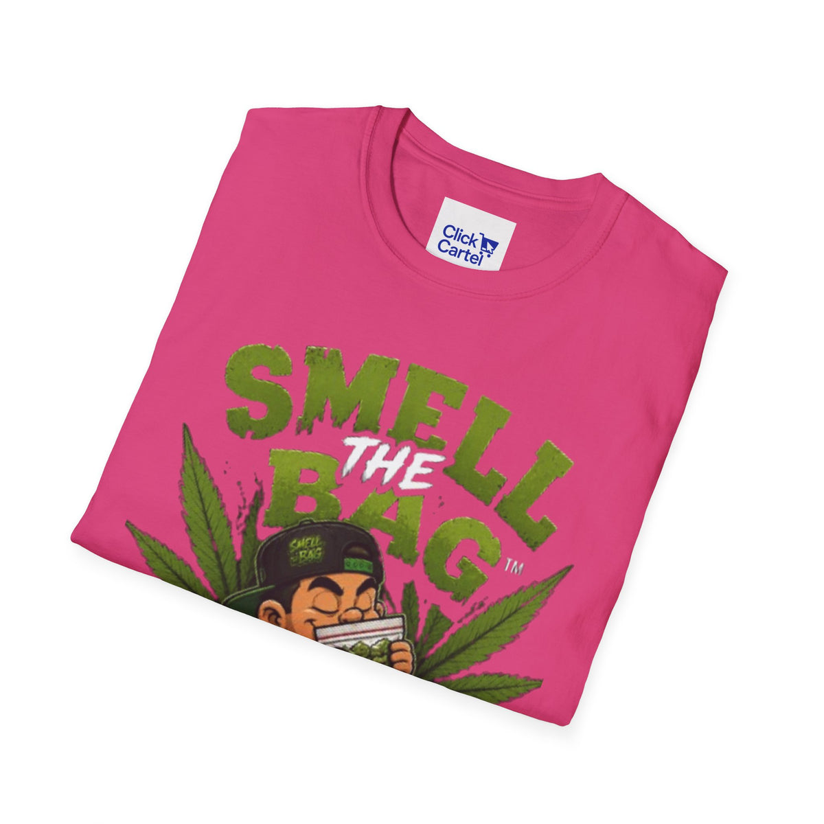 Smell The Bag T-Shirt – Funny Stoner Toon Graphic Tee