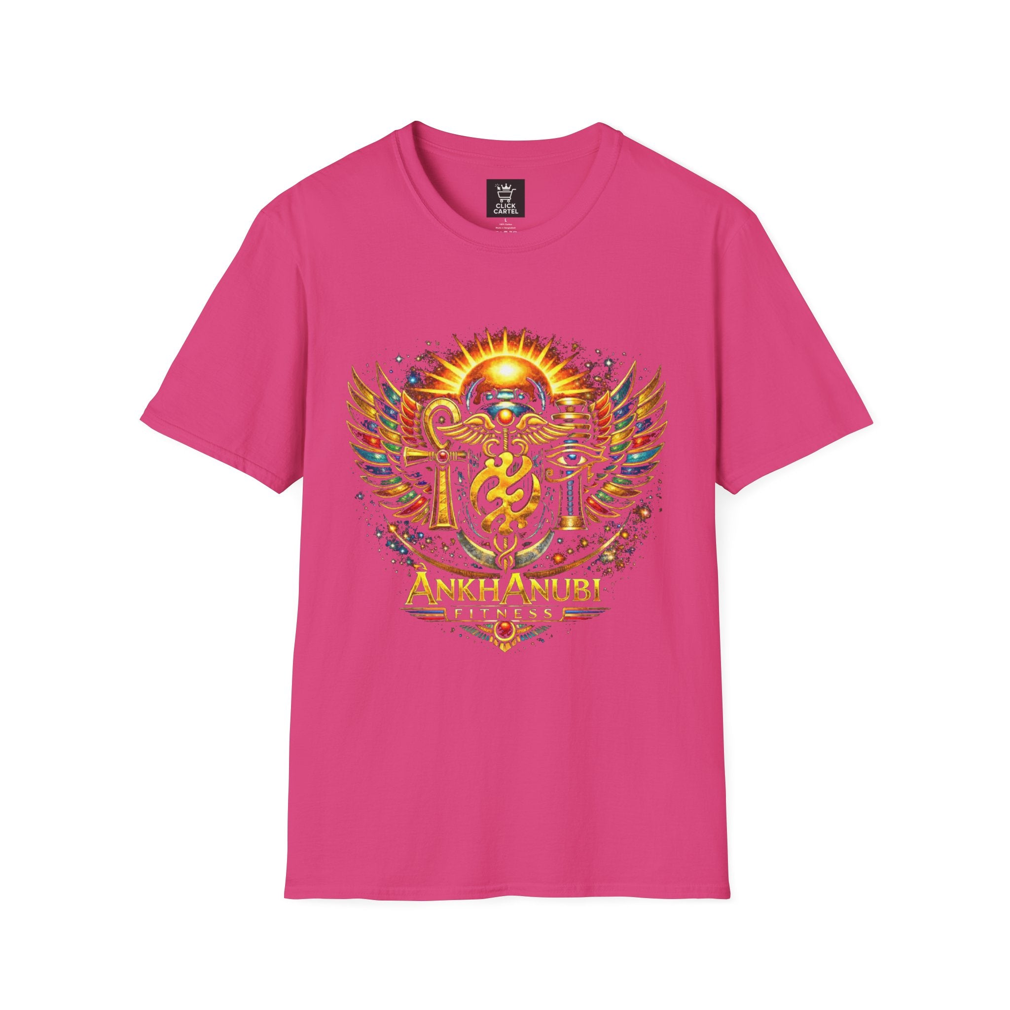 Ankh Anubis Egyptian Sun Winged Symbol T-Shirt