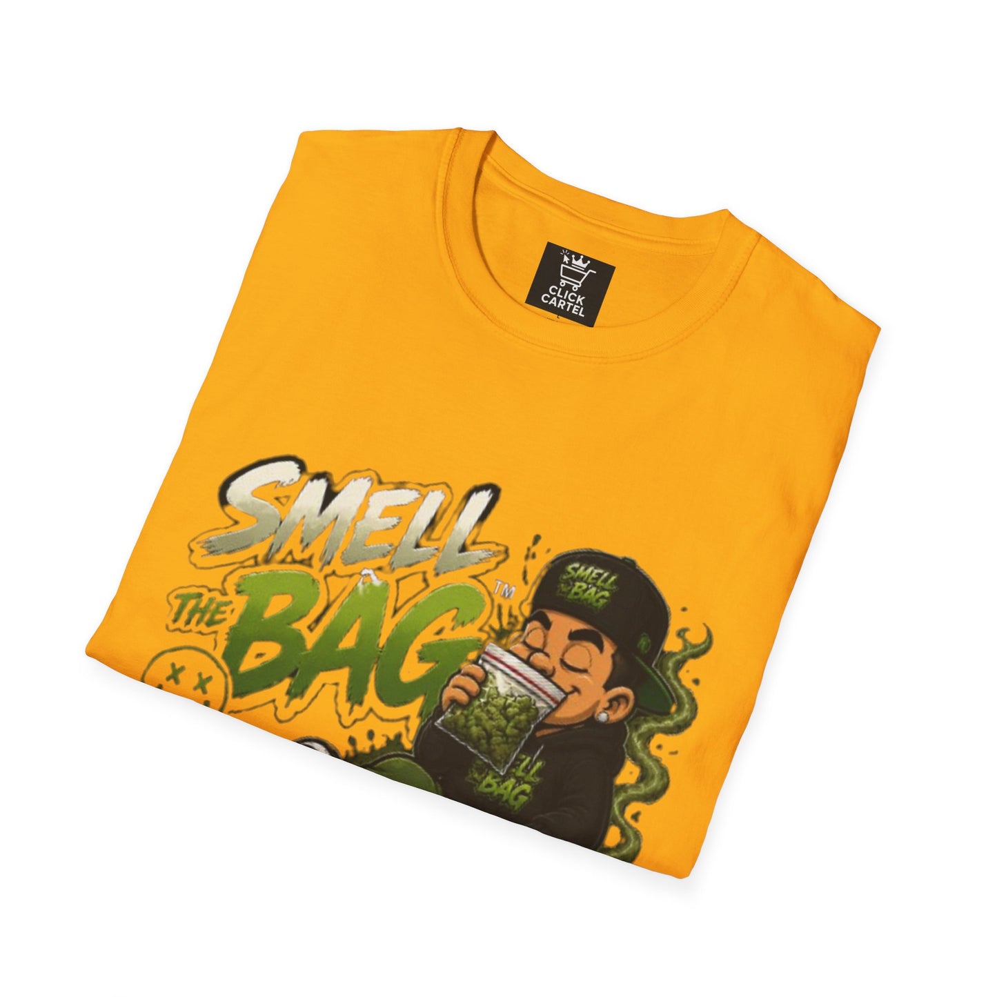 Smell The Bag T-Shirt – Funny Stoner Toon Graphic Tee