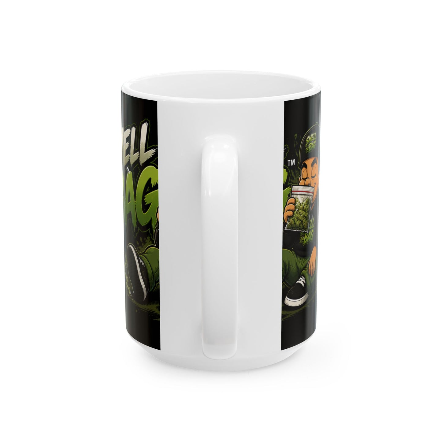 Smell The Bag | Ceramic Funny Toon Coffee Cup (11oz & 15oz)
