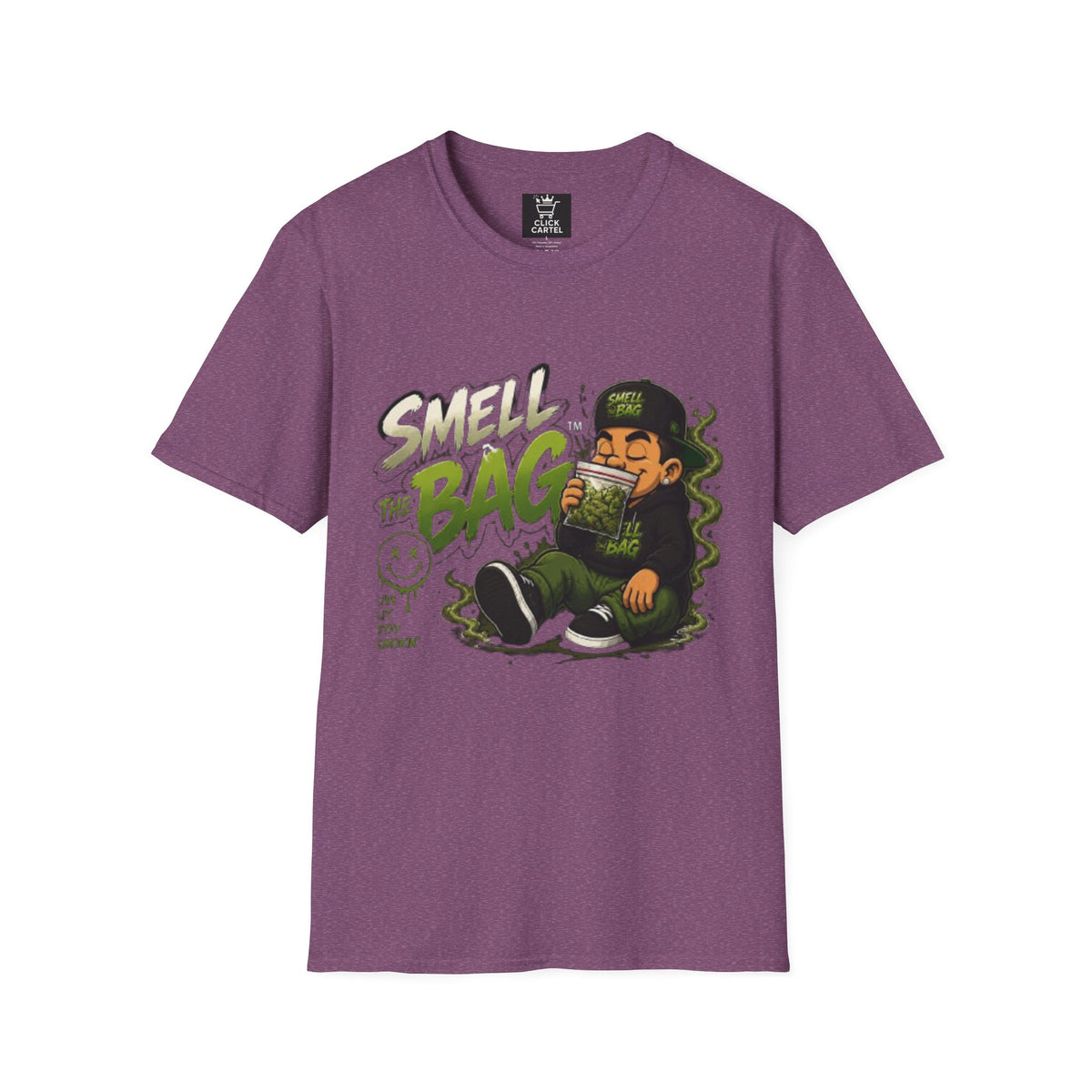 Smell The Bag T-Shirt – Funny Stoner Toon Graphic Tee