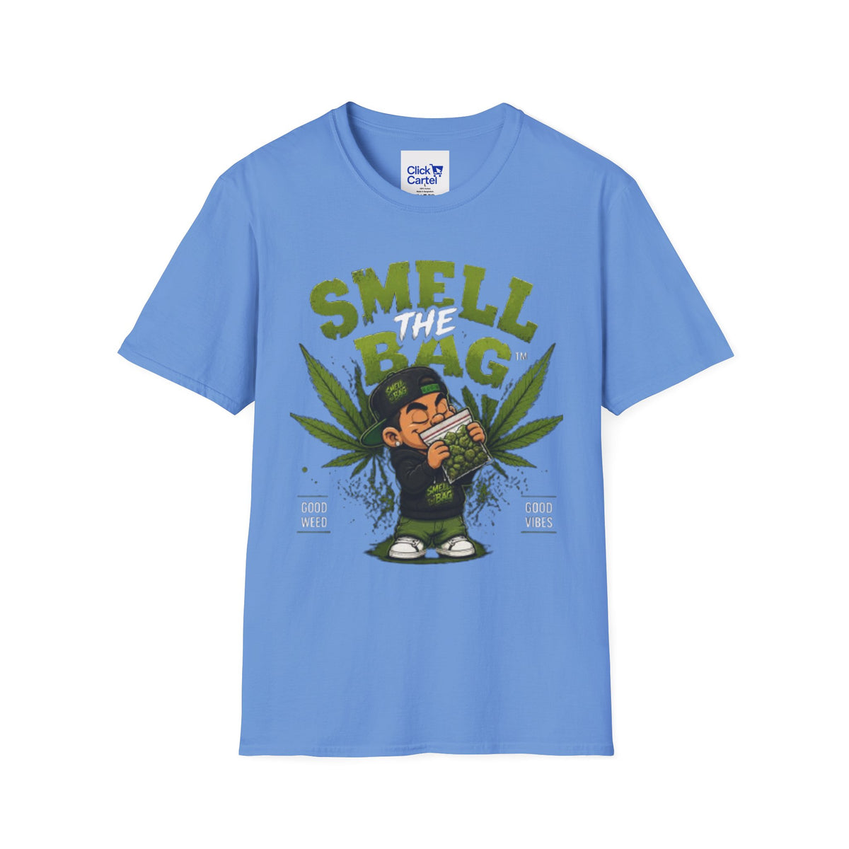 Smell The Bag T-Shirt – Funny Stoner Toon Graphic Tee