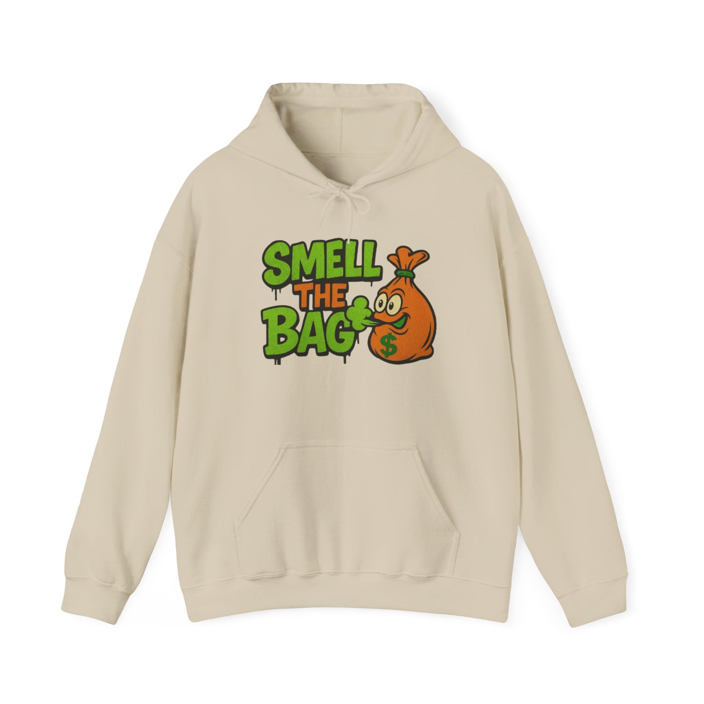 Smell the Bag Unisex Heavy Blend™ Hoodie - Stylish Casual Wear, Perfect Gift for Friends, Streetwear, Cozy Lounge, Urban Fashion