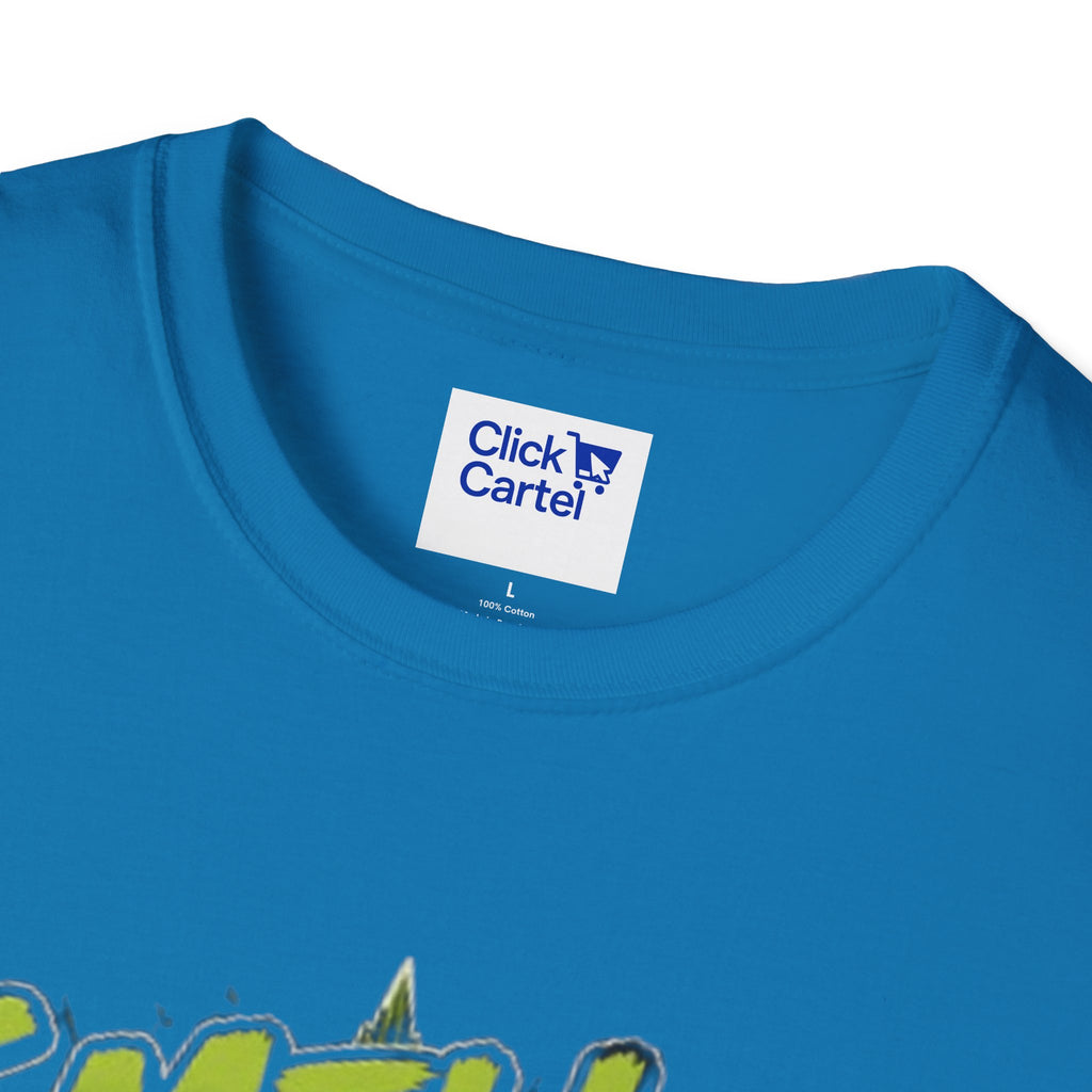 Smell the Bag Graphic T-Shirt – Cannabis Leaf & Stoner Cartoon Design