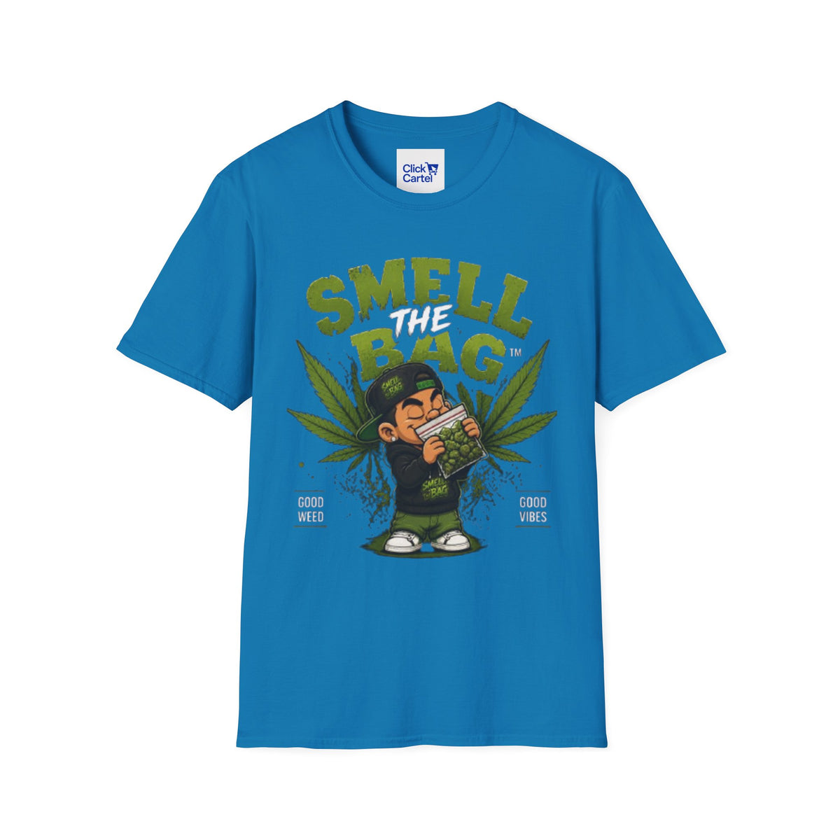 Smell The Bag T-Shirt – Funny Stoner Toon Graphic Tee