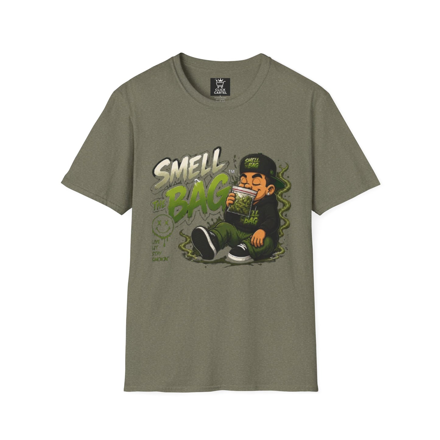 Smell The Bag T-Shirt – Funny Stoner Toon Graphic Tee