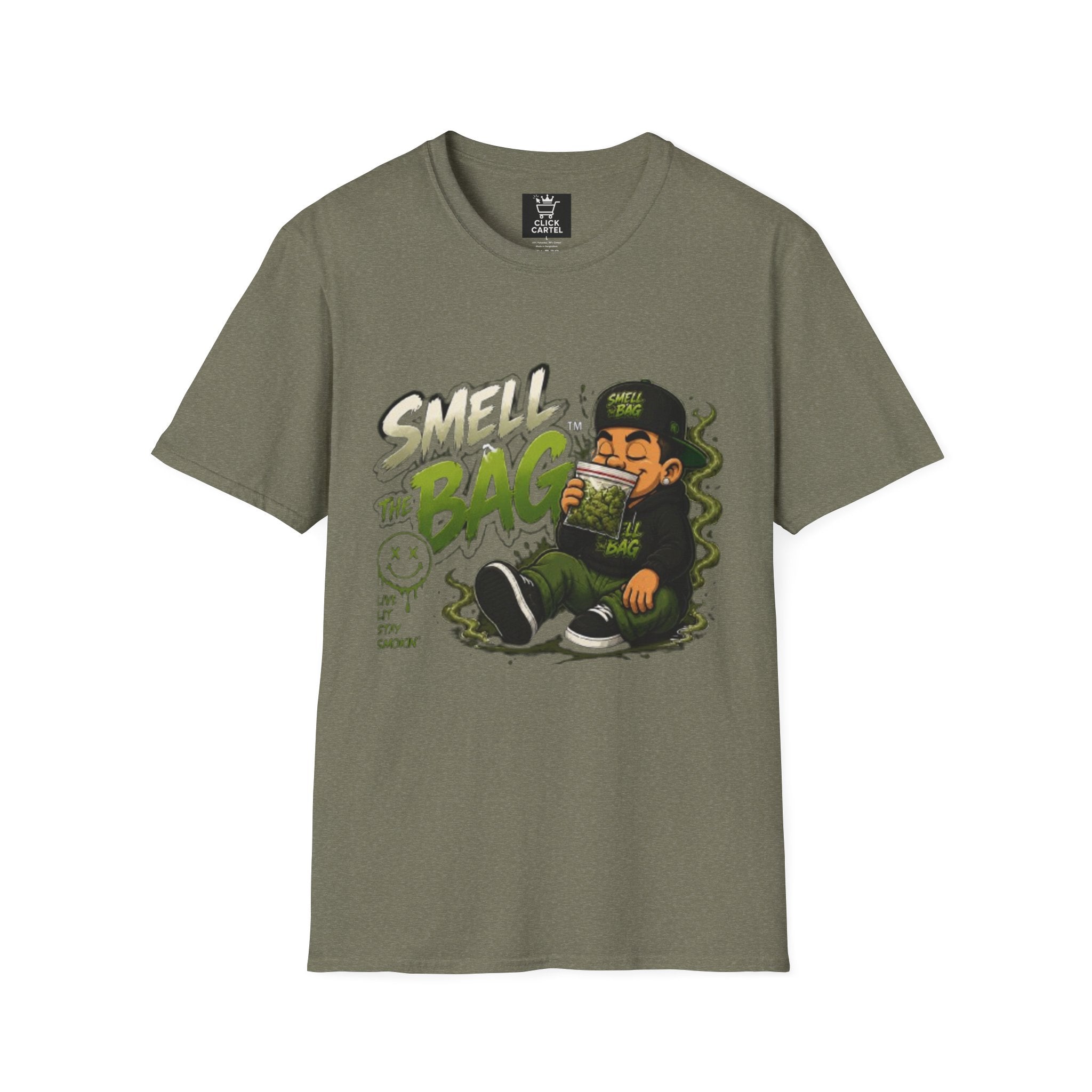 Smell The Bag T-Shirt – Funny Stoner Graphic Tee