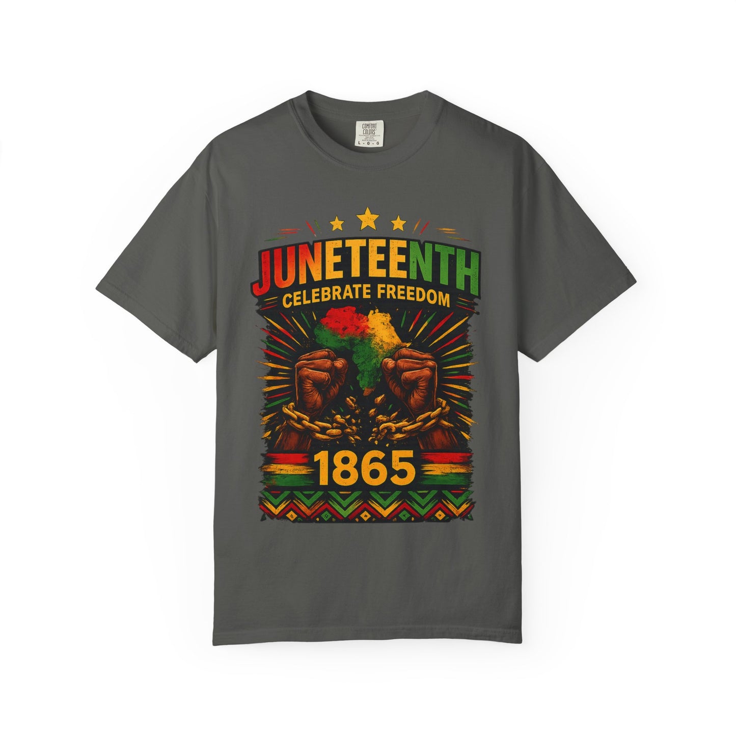 Juneteenth Celebrations T-Shirt — "Celebrate Freedom 1865" Graphic Tee