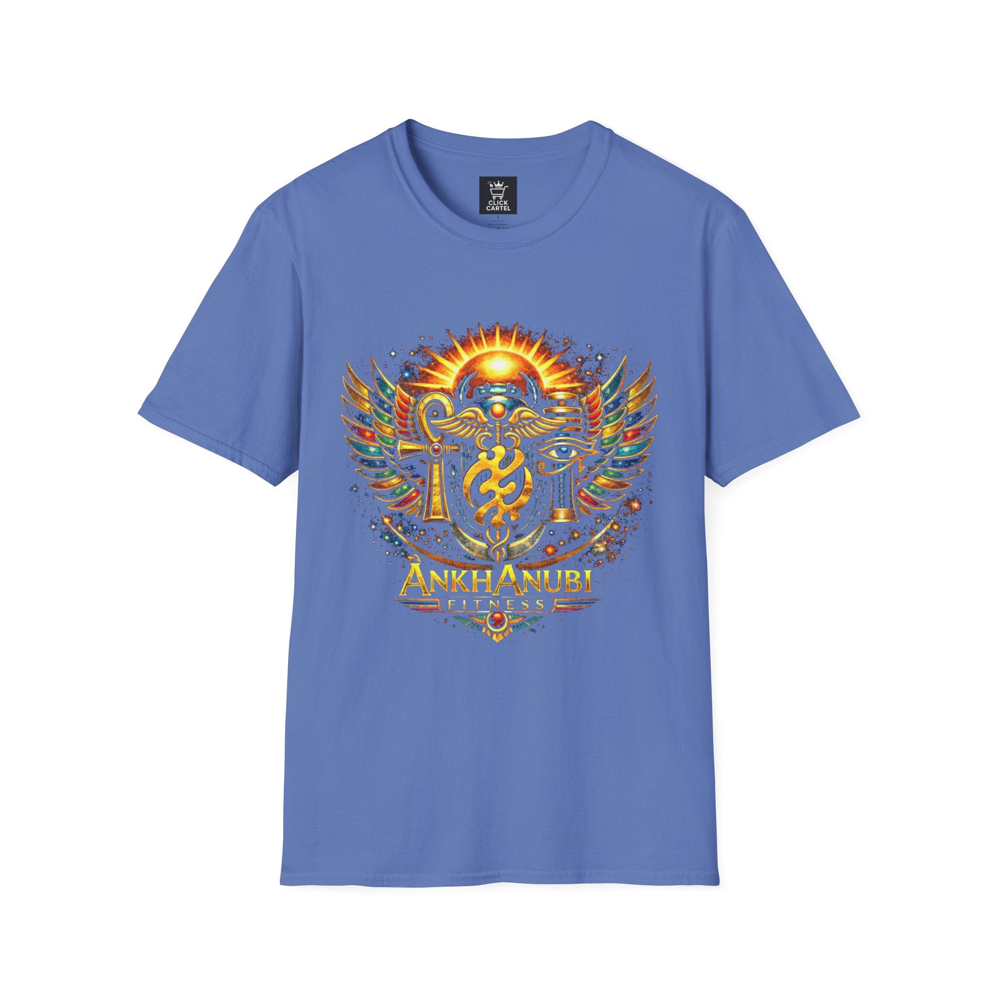 Ankh Anubis Egyptian Sun Winged Symbol T-Shirt