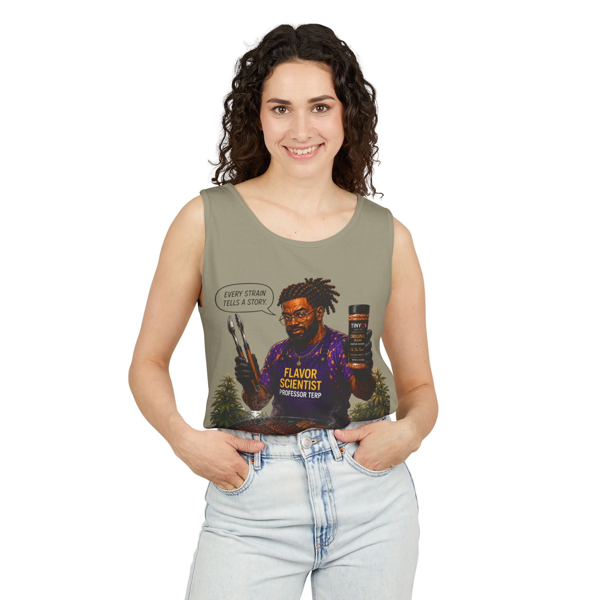 Flavor Scientist Tank Top — BBQ Pitmaster Grilling Tee (Every Steak Tells a Story)
