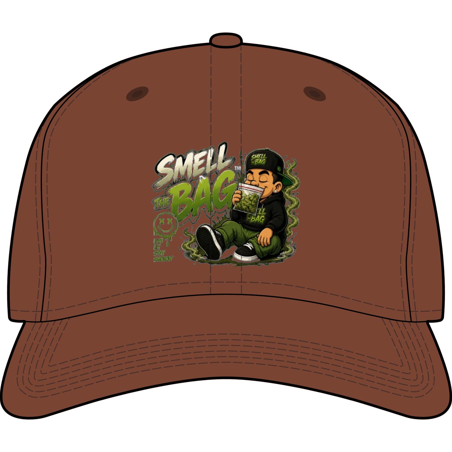 Smell The Bag | Funny Toon Baseball Cap
