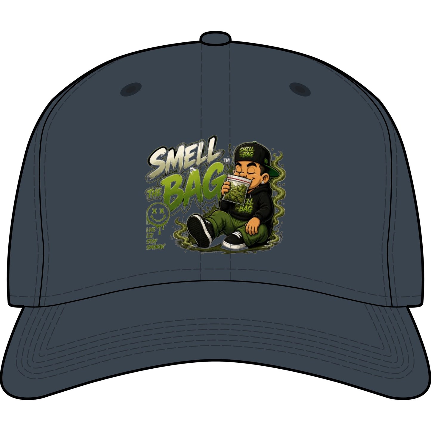 Smell The Bag | Funny Toon Baseball Cap