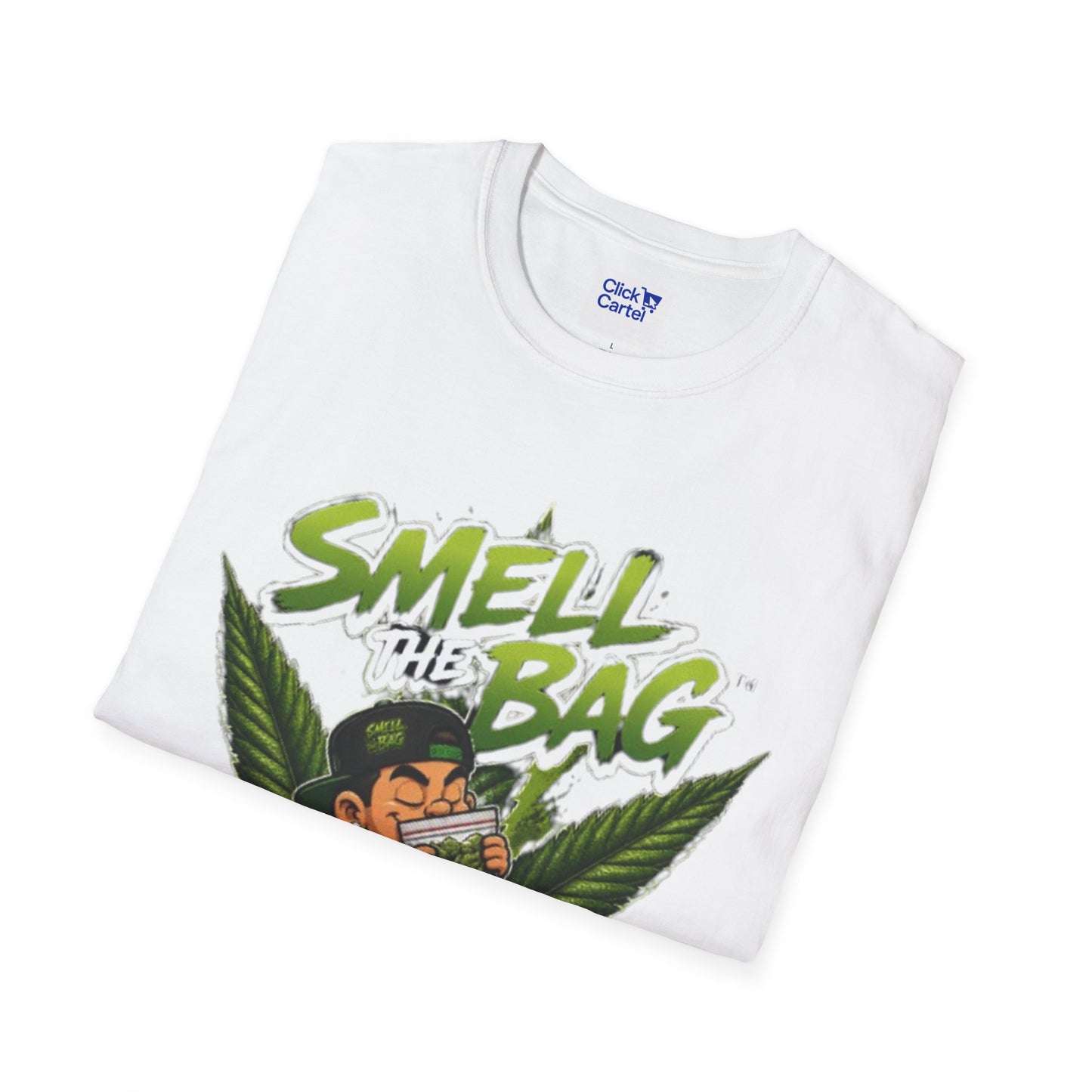 Smell the Bag | Cannabis Leaf & Stoner Toon Tee