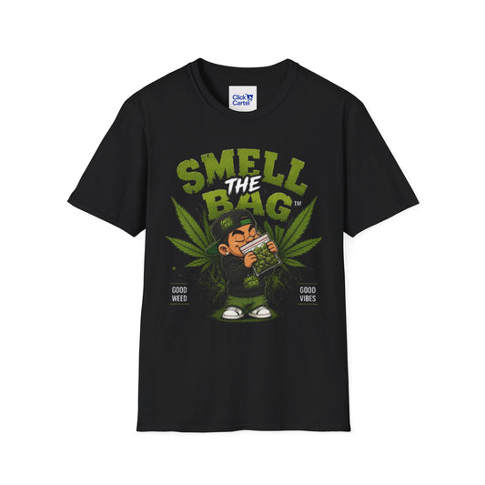 Smell The Bag T-Shirt – Funny Stoner Toon Graphic Tee