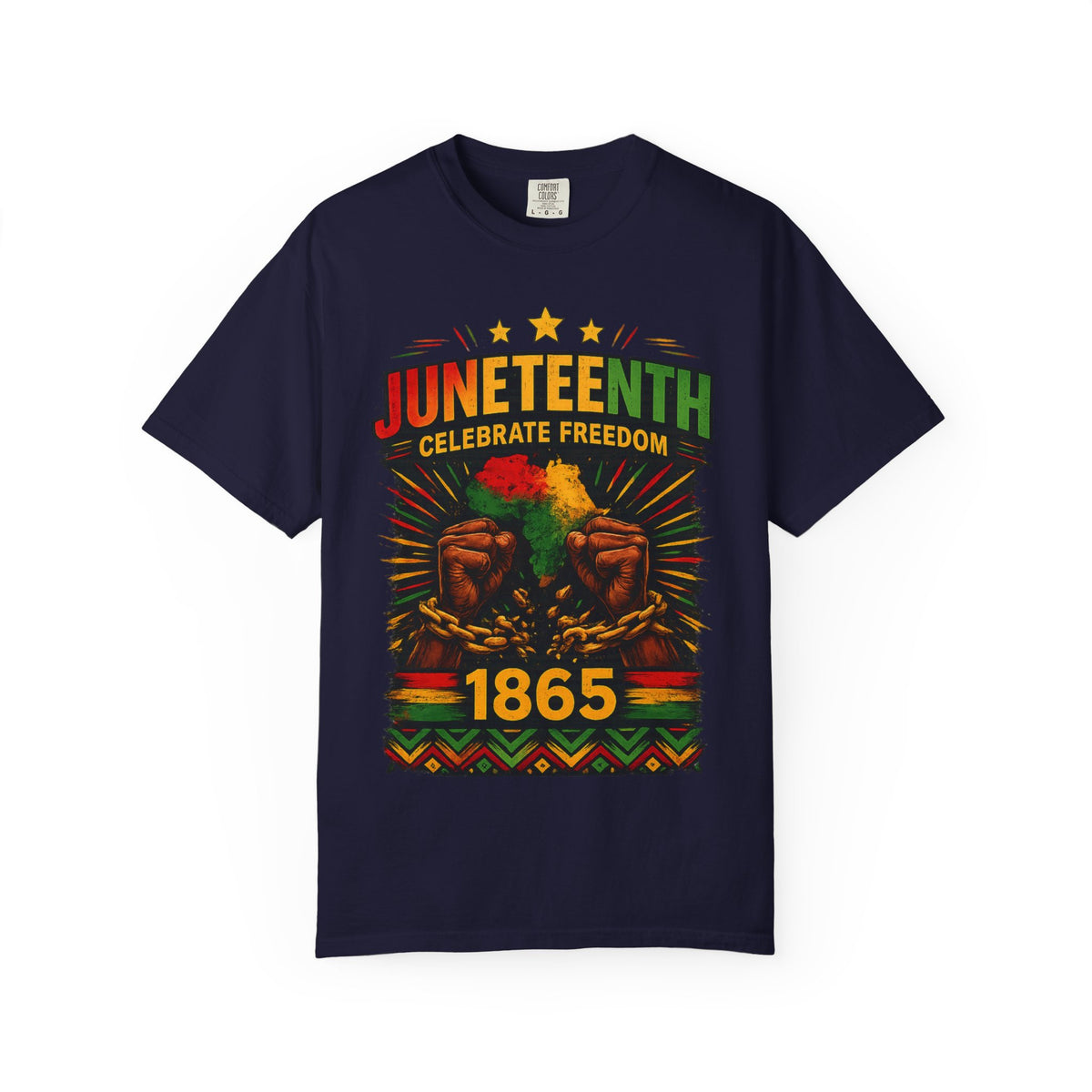 Juneteenth Celebrations T-Shirt — "Celebrate Freedom 1865" Graphic Tee