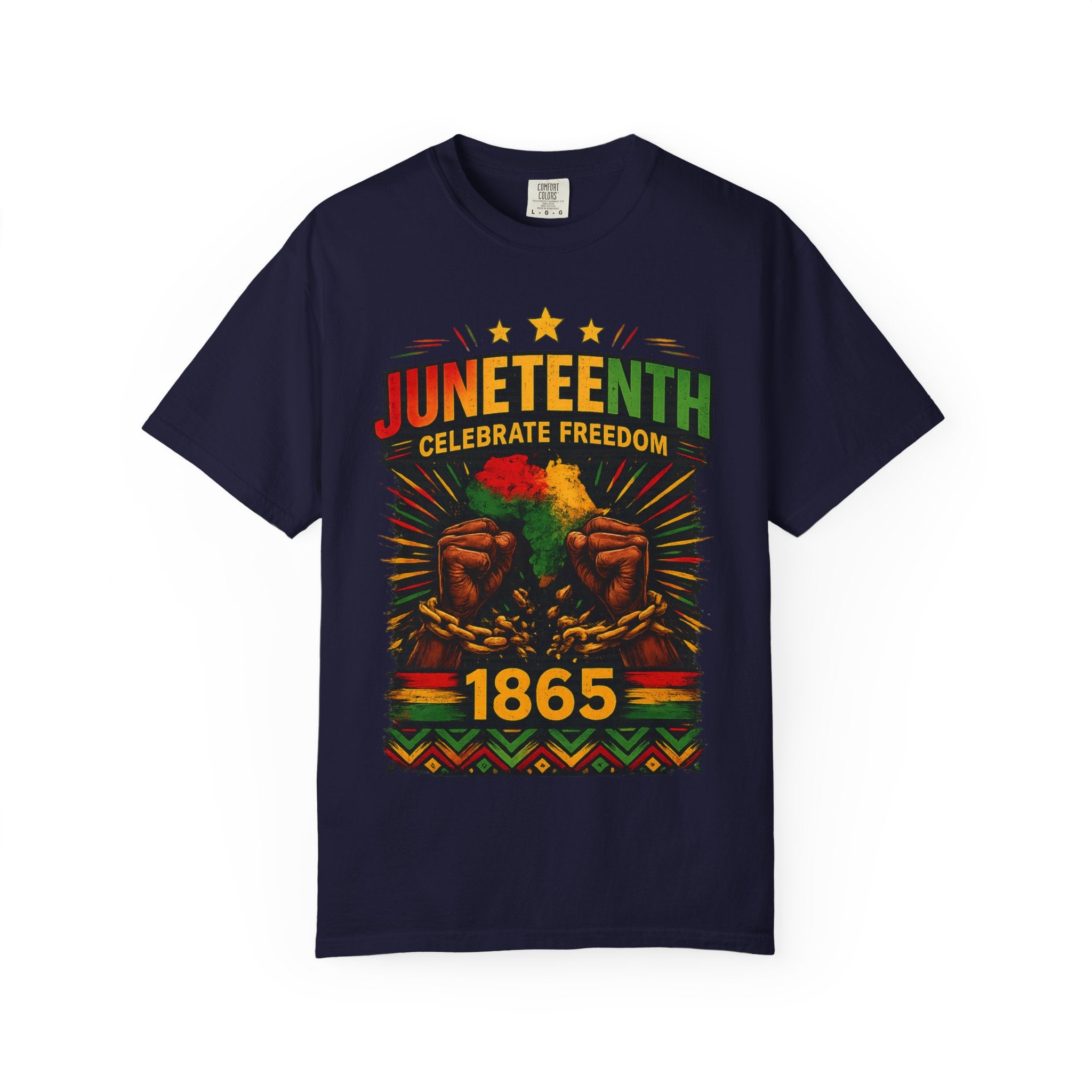Juneteenth Celebrations T-Shirt — "Celebrate Freedom 1865" Graphic Tee