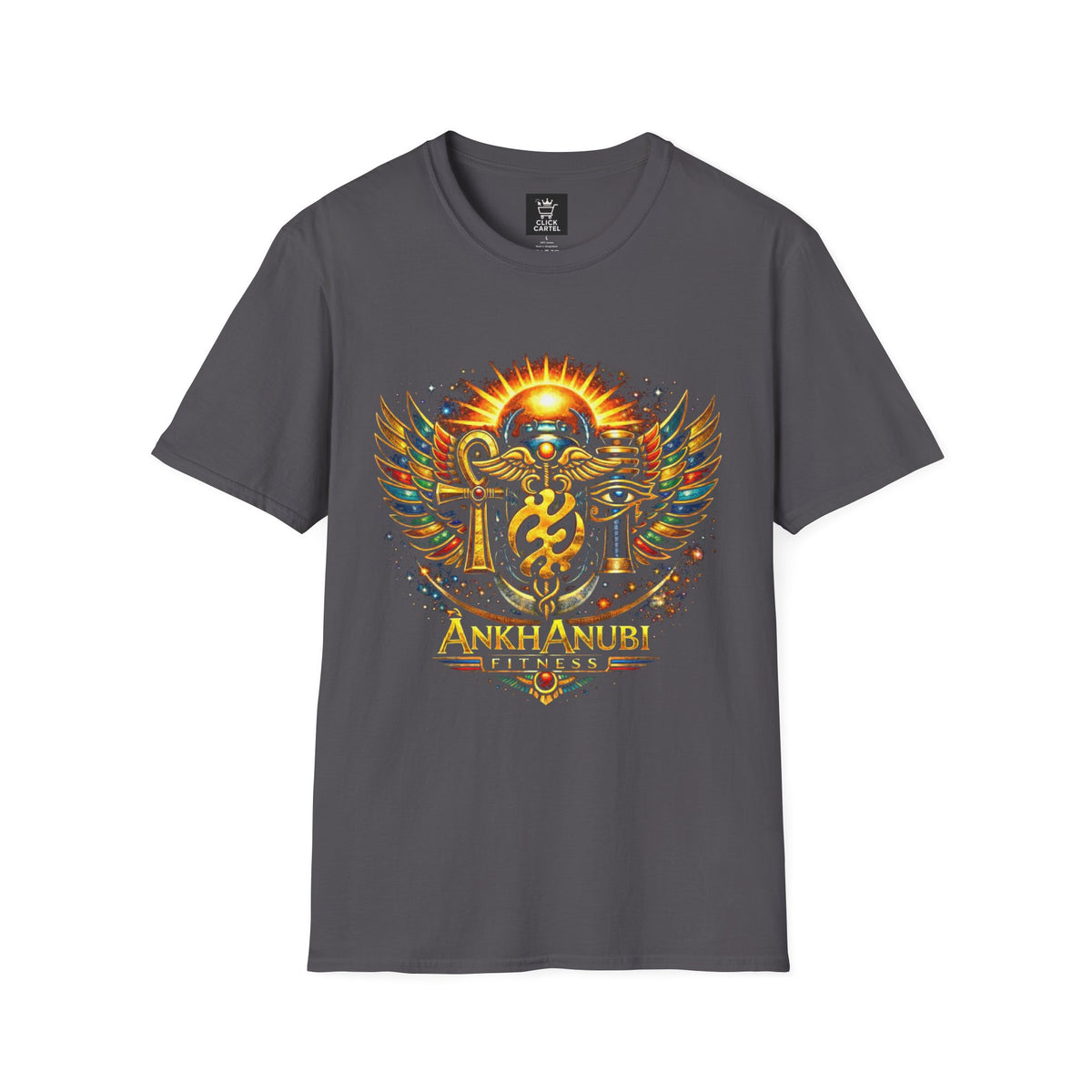 Ankh Anubis Egyptian Sun Winged Symbol T-Shirt