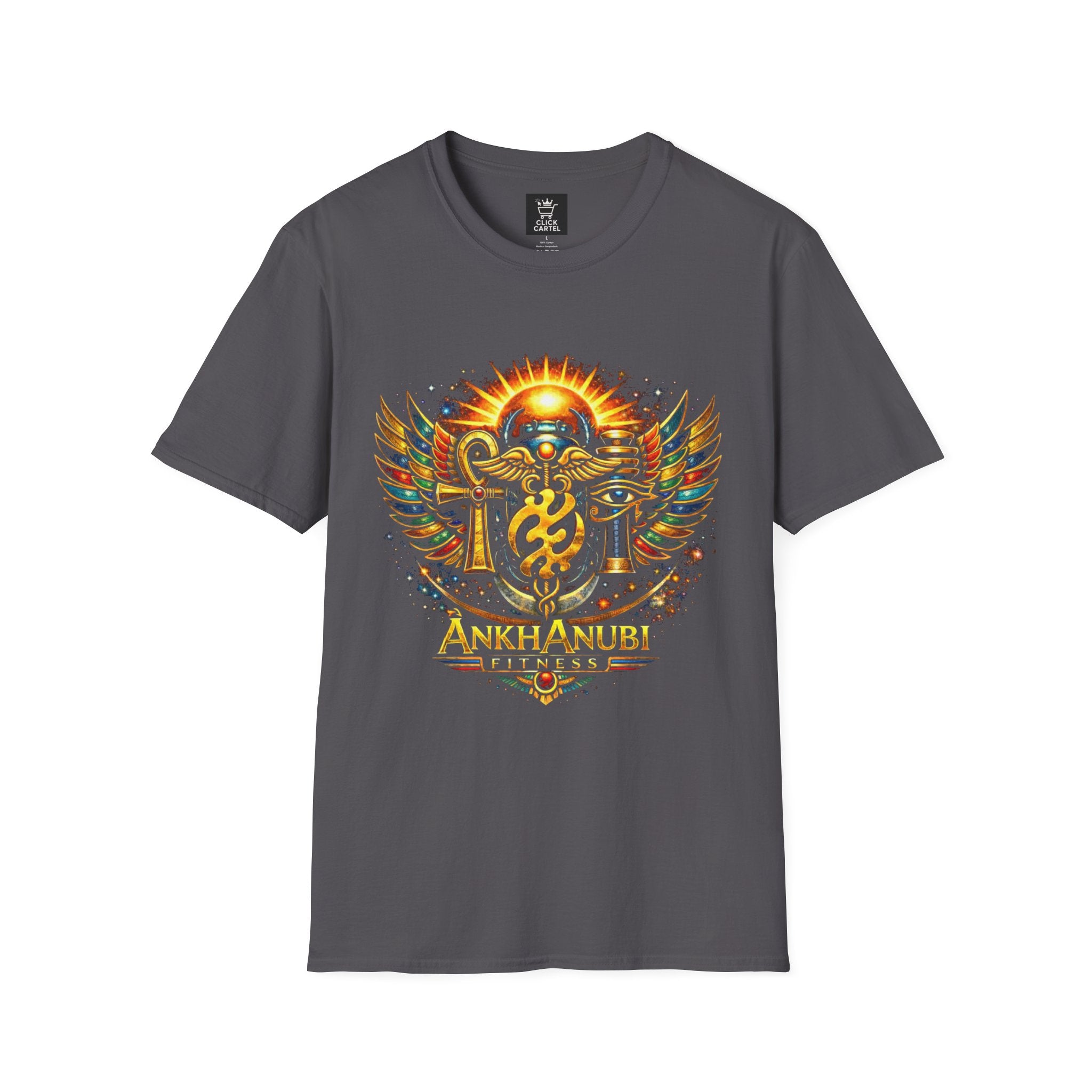Ankh Anubis Egyptian Sun Winged Symbol T-Shirt