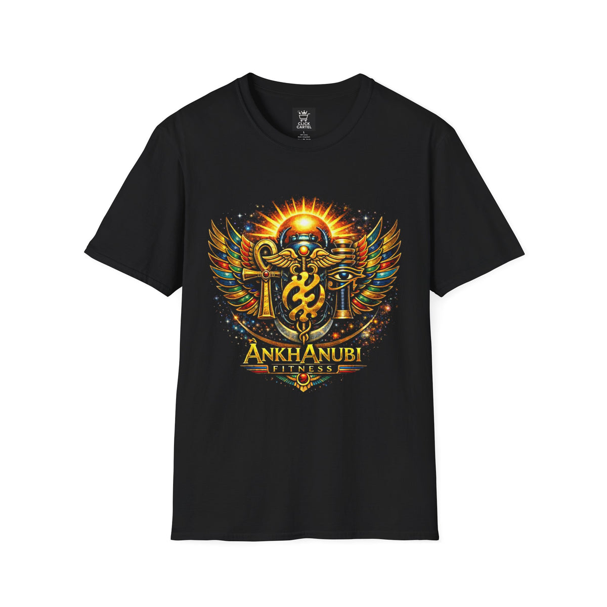 Ankh Anubis Egyptian Sun Winged Symbol T-Shirt