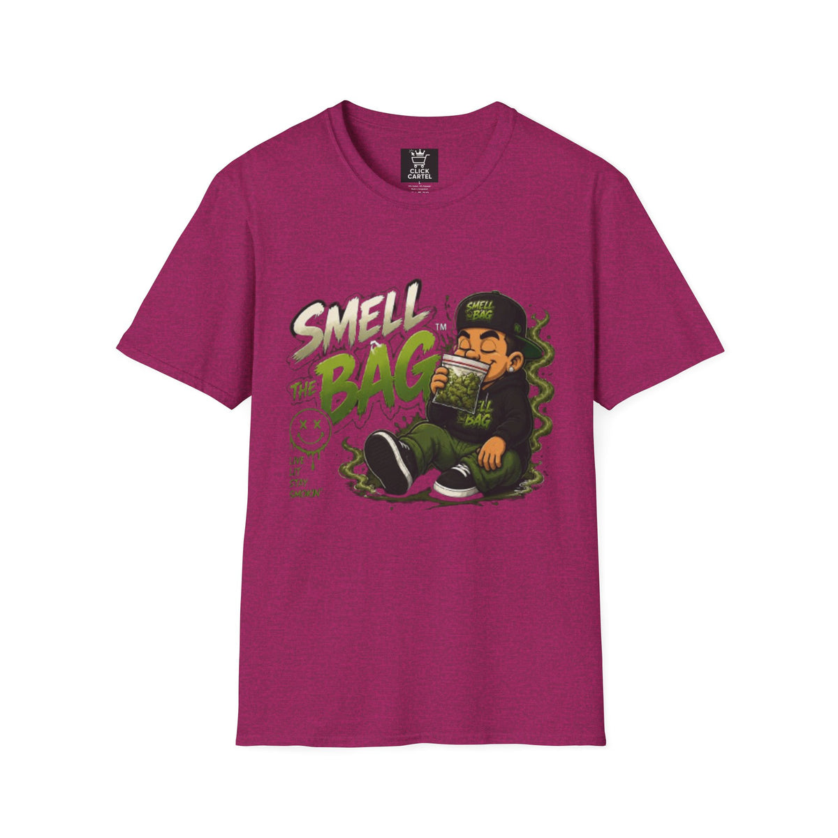 Smell The Bag T-Shirt – Funny Stoner Toon Graphic Tee