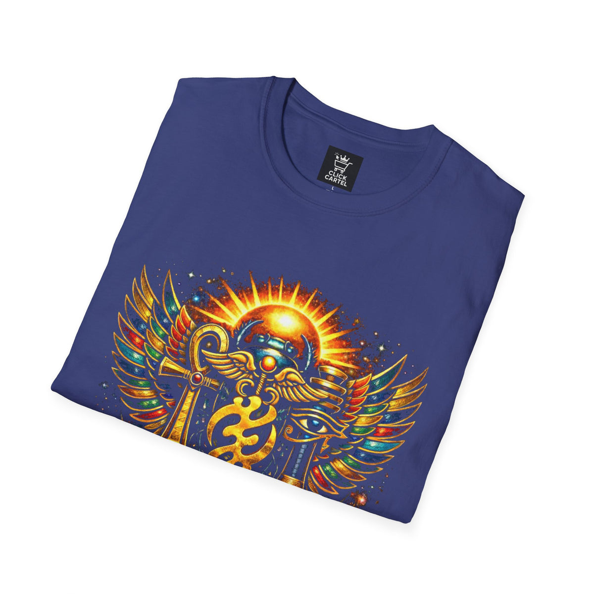 Ankh Anubis Egyptian Sun Winged Symbol T-Shirt