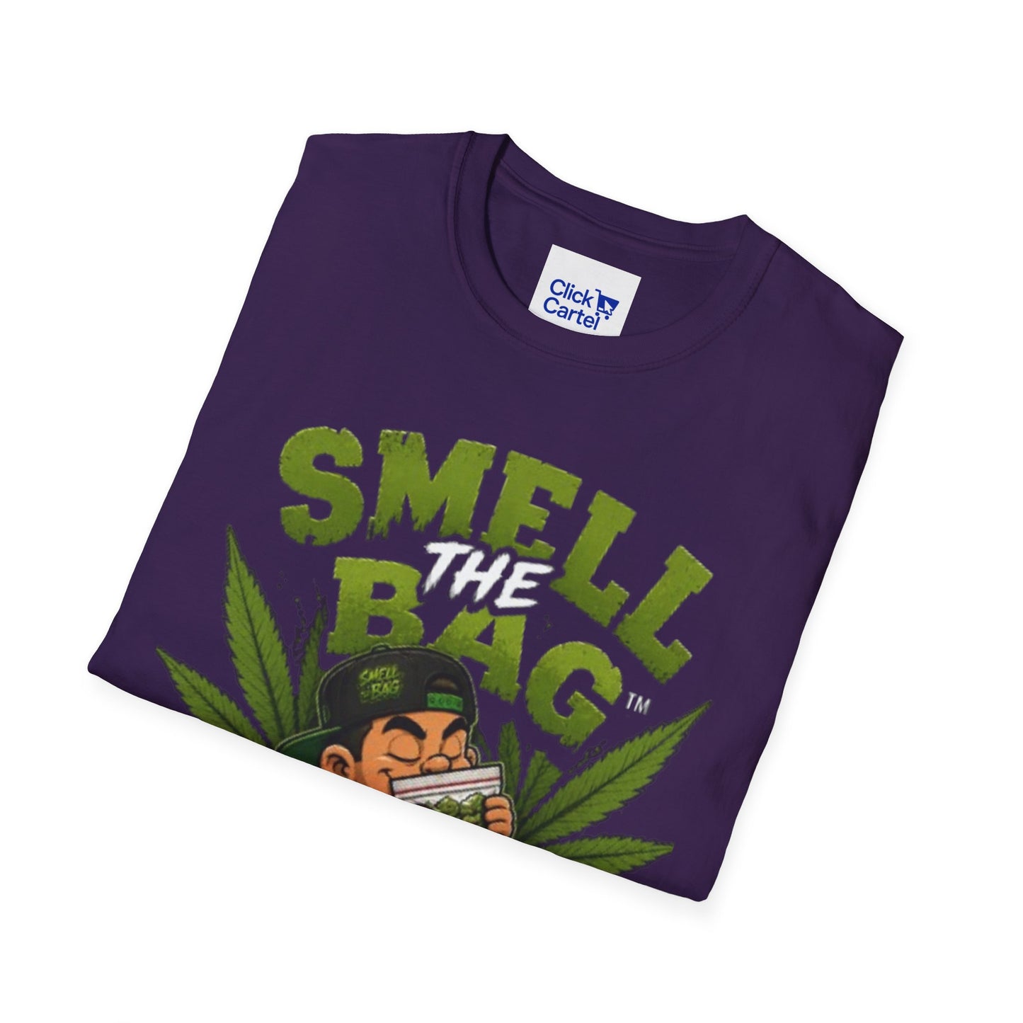 Smell The Bag T-Shirt – Funny Stoner Toon Graphic Tee