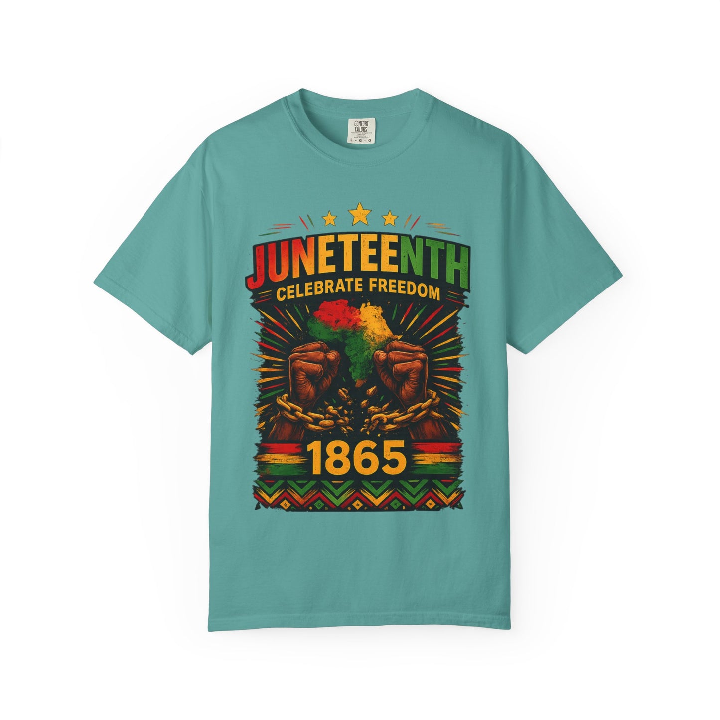 Juneteenth Celebrations T-Shirt — "Celebrate Freedom 1865" Graphic Tee