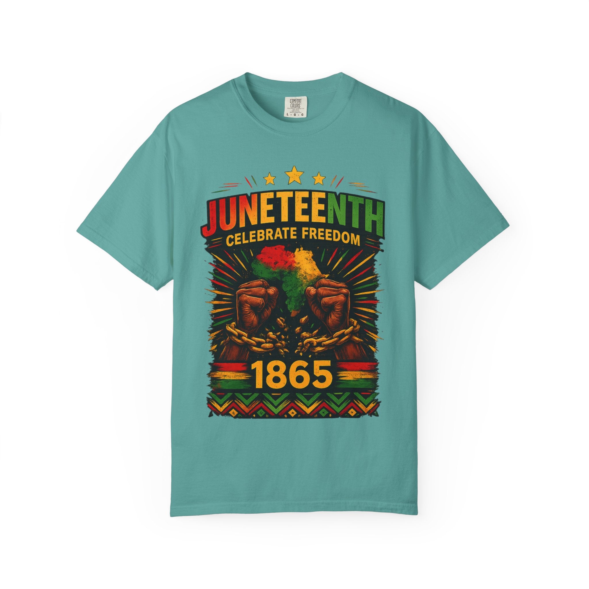 Juneteenth Celebrations T-Shirt — "Celebrate Freedom 1865" Graphic Tee