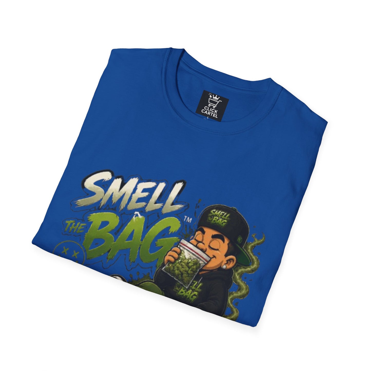 Smell The Bag T-Shirt – Funny Stoner Toon Graphic Tee