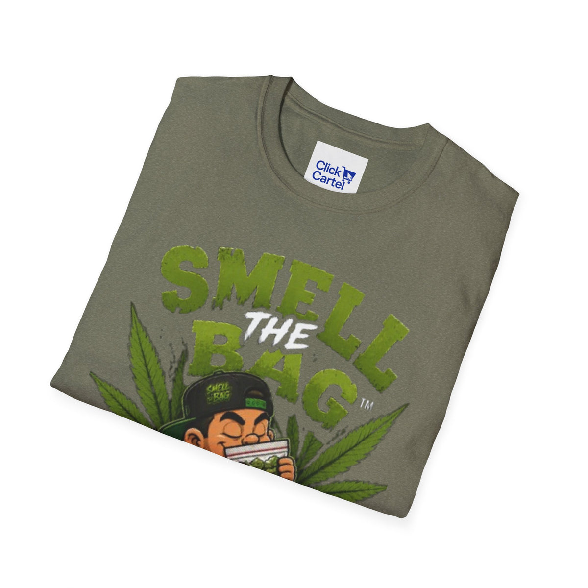 Smell The Bag T-Shirt – Funny Stoner Toon Graphic Tee