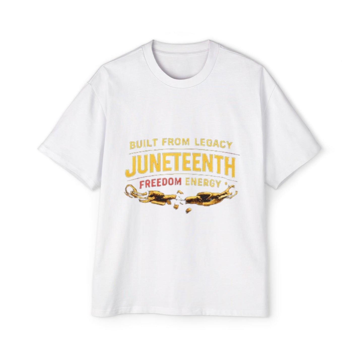 Juneteenth Freedom Energy T-Shirt — "Built From Legacy" Mens Oversized Tee