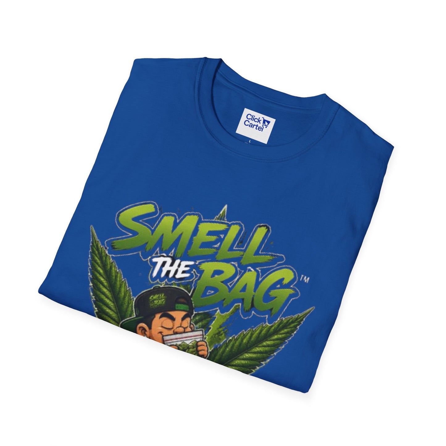Smell the Bag | Cannabis Leaf & Stoner Toon Tee