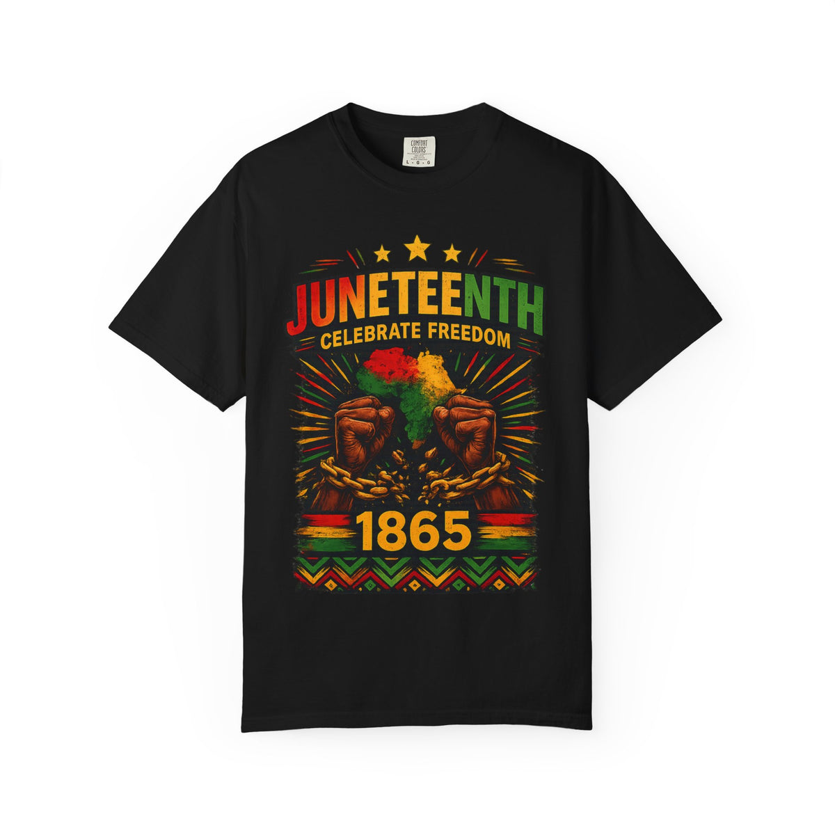 Juneteenth Celebrations T-Shirt — "Celebrate Freedom 1865" Graphic Tee