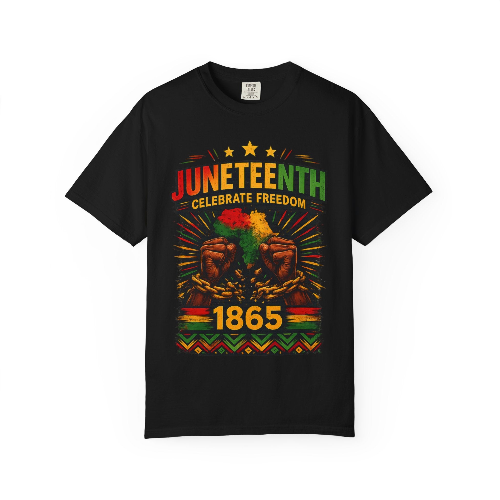 Juneteenth Celebrations T-Shirt — "Celebrate Freedom 1865" Graphic Tee