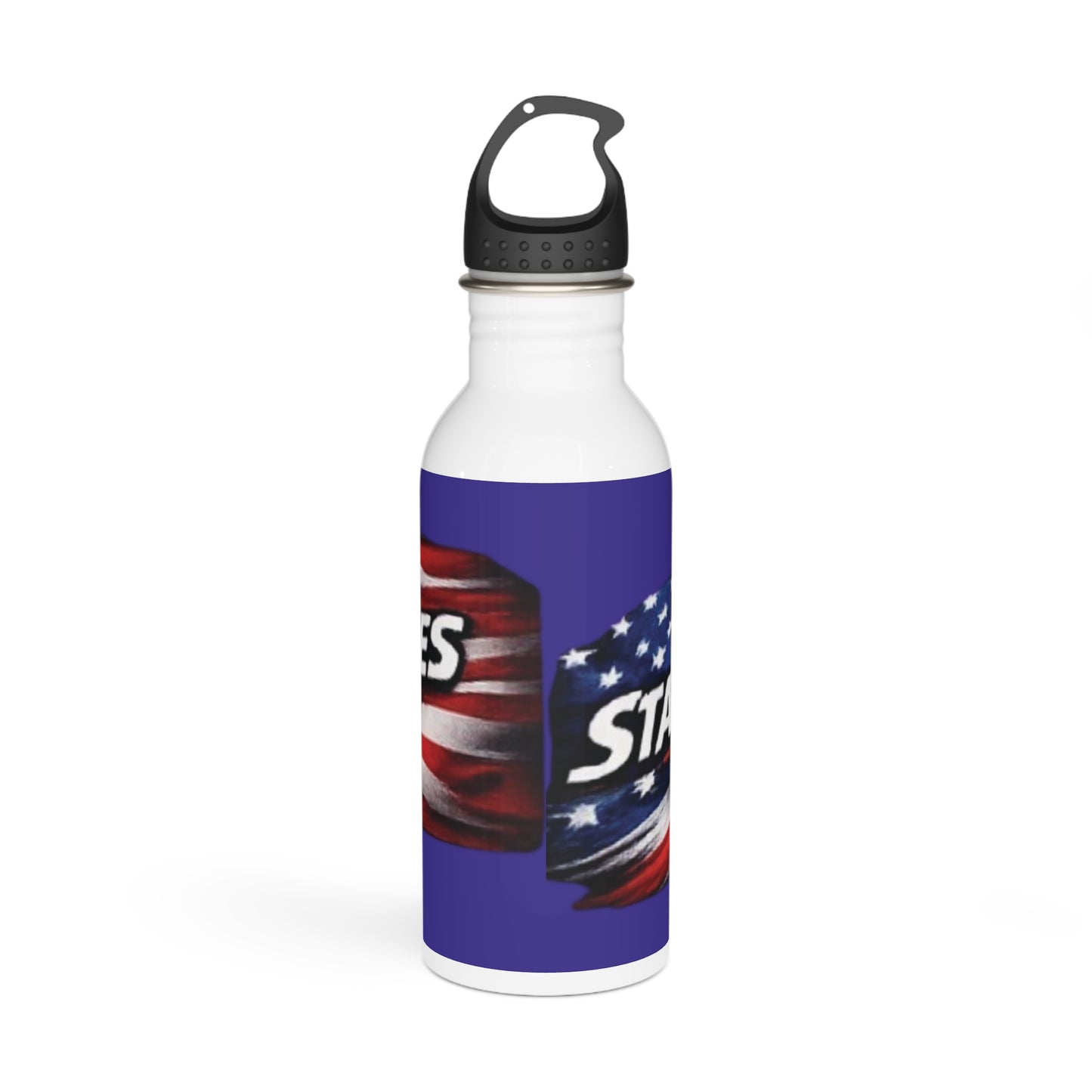 Stainless Steel Water Bottle — Stars & Stripes In Motion Patriotic Design