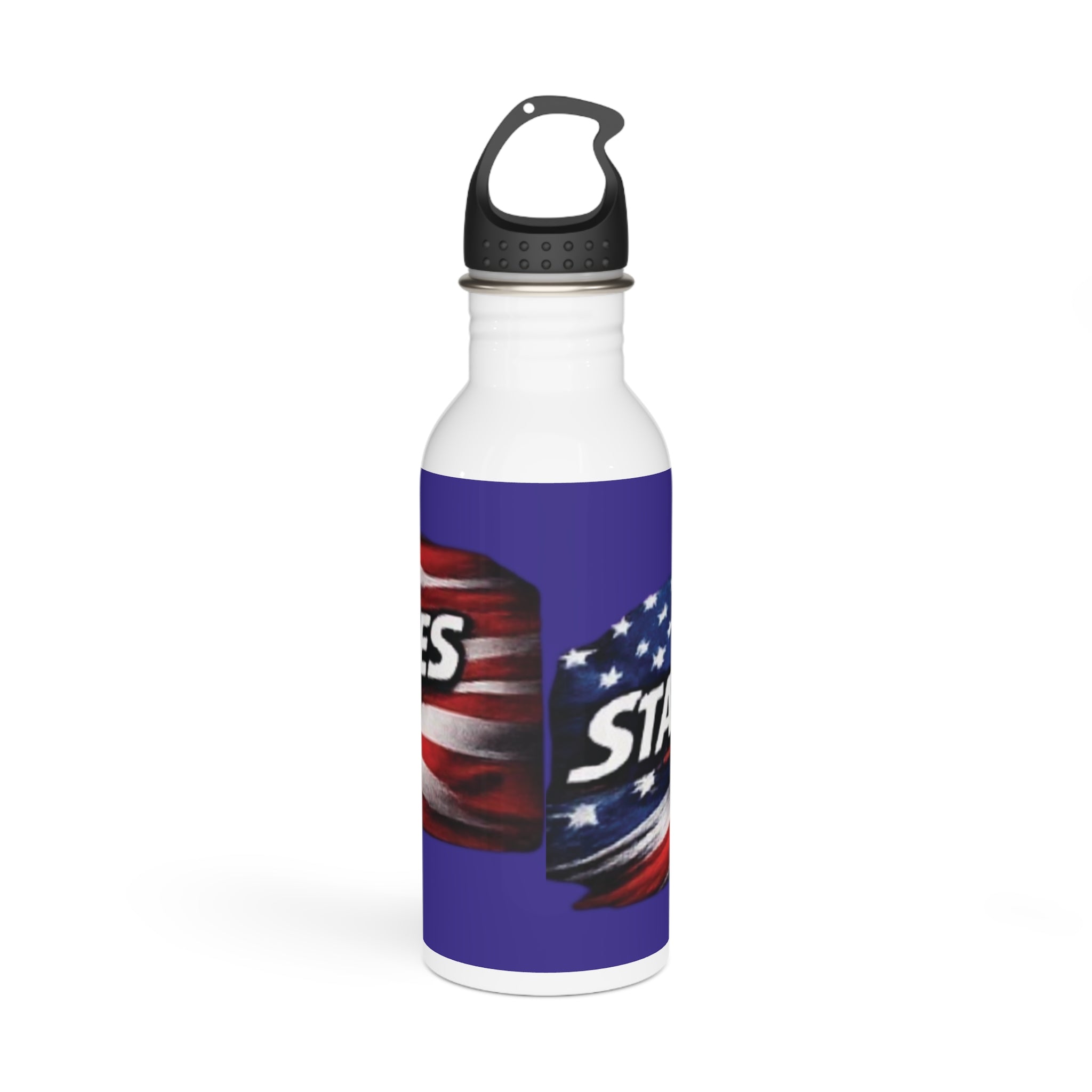 Stainless Steel Water Bottle — Stars & Stripes In Motion Patriotic Design