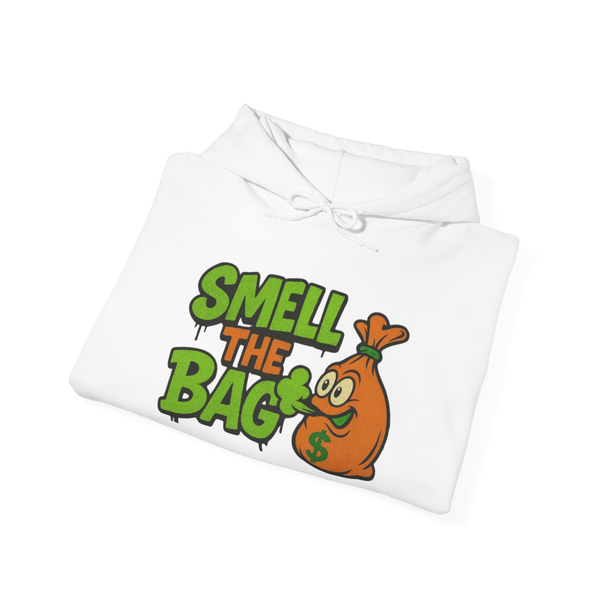 Smell the Bag Unisex Heavy Blend™ Hoodie - Stylish Casual Wear, Perfect Gift for Friends, Streetwear, Cozy Lounge, Urban Fashion