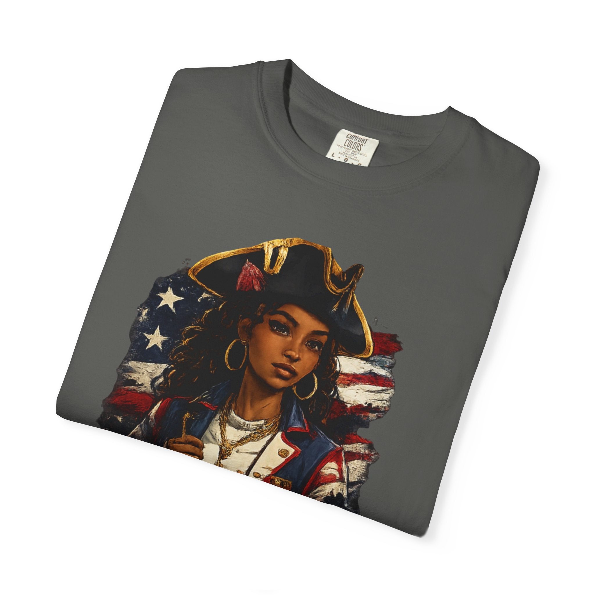 Stars, Stripes & Motion T-Shirt — Patriotic Revolutionary Graphic Tee