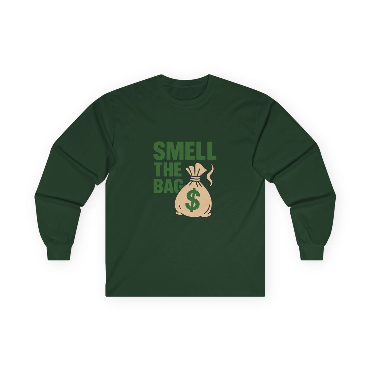 Funny Money-Themed Unisex Long Sleeve Tee - Perfect for Gifting, Birthday Celebrations, Humor, Casual Wear, Gift for Him and Her