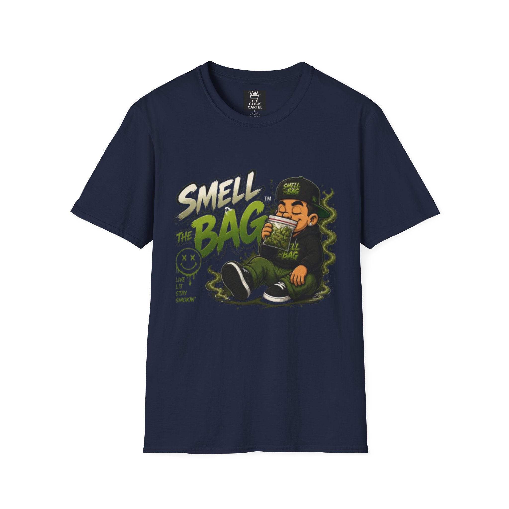 Smell The Bag T-Shirt – Funny Stoner Graphic Tee