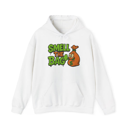 Smell the Bag Unisex Heavy Blend™ Hoodie - Stylish Casual Wear, Perfect Gift for Friends, Streetwear, Cozy Lounge, Urban Fashion