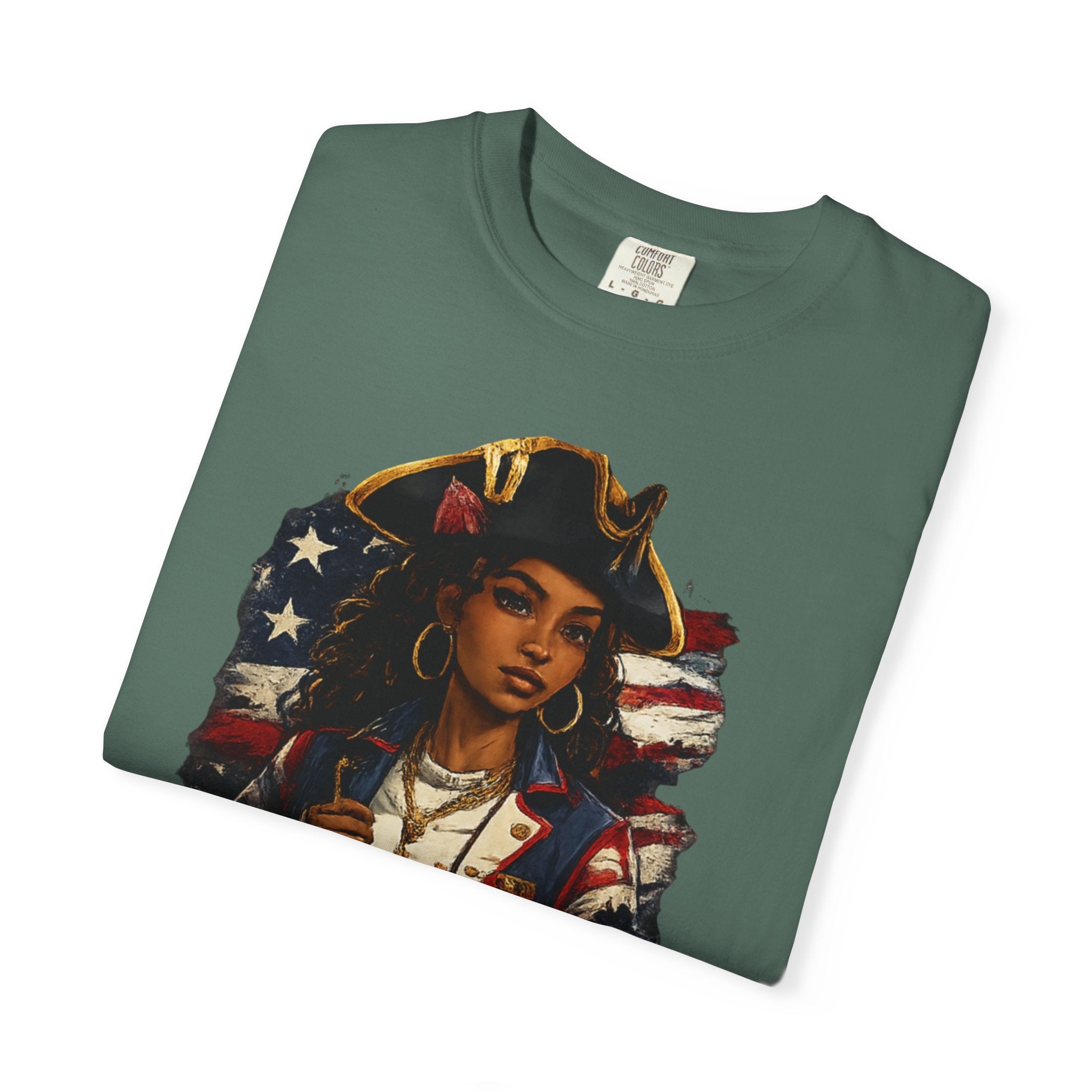 Stars, Stripes & Motion T-Shirt — Patriotic Revolutionary Graphic Tee